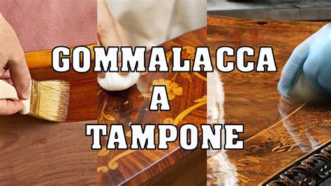 Applicazione di gommalacca su legno