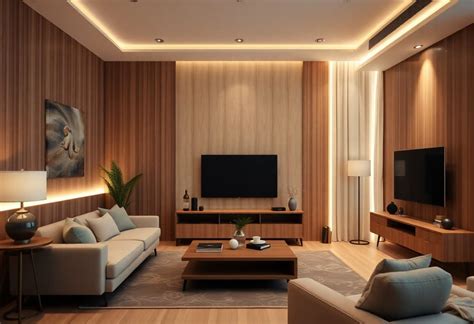 Boiserie con luci LED
