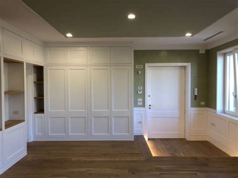 Boiserie in legno verde