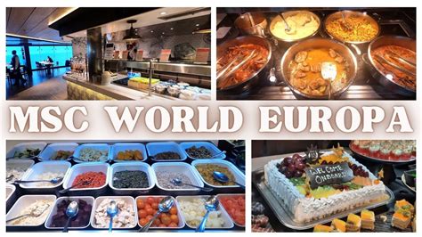 Buffet MSC World Europa