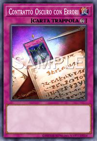 Carta Contratto Oscuro Yu-Gi-Oh!