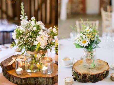 Centrotavola matrimonio legno