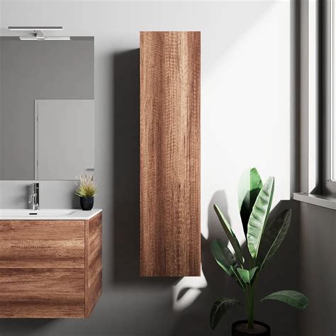Colonna bagno sospesa in legno