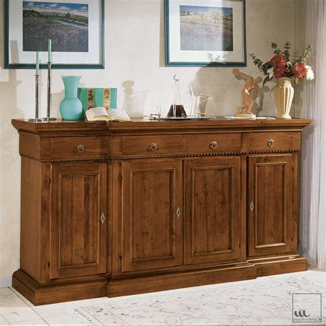 Credenza Classica con Ante e Cassetti