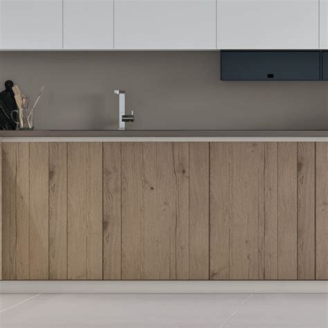 Cucina con finiture in rovere