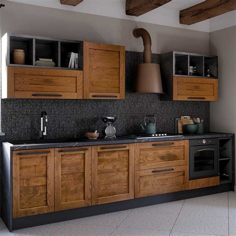 Cucina in legno massello artigianale