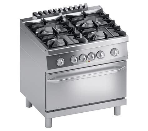 Cucina professionale con pannello a tutta lunghezza