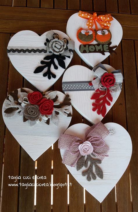 Cuori in legno fai da te