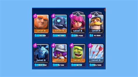 Deck Clash Royale Arena 1