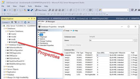 File TempDB in SQL Server