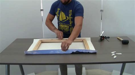 Fissaggio tela al telaio