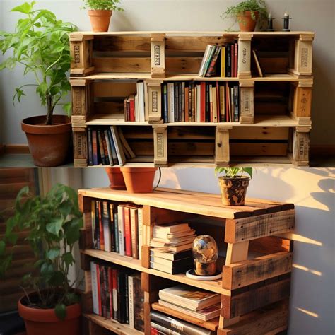 Libreria realizzata con pallet