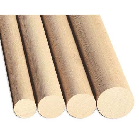 Listelli in legno a sezione tonda
