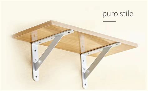 Mensole in legno con staffe