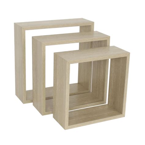 Mensole quadrate in legno