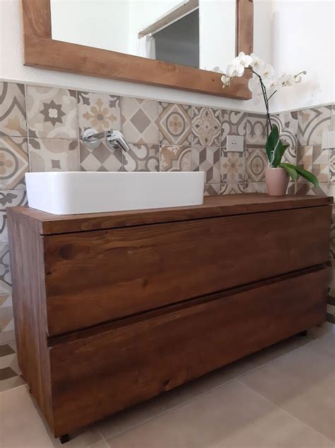 Mobile bagno in legno massello di teak