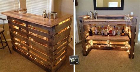 Mobile bar con pallet