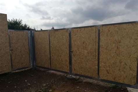 Pannelli OSB in un cantiere