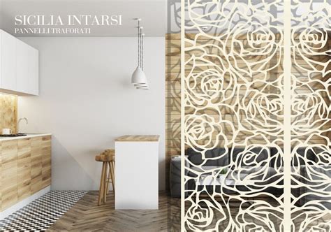 Pannelli traforati in legno per interni