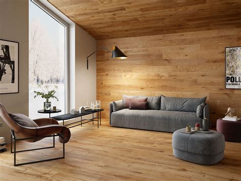 Parete rivestita in parquet
