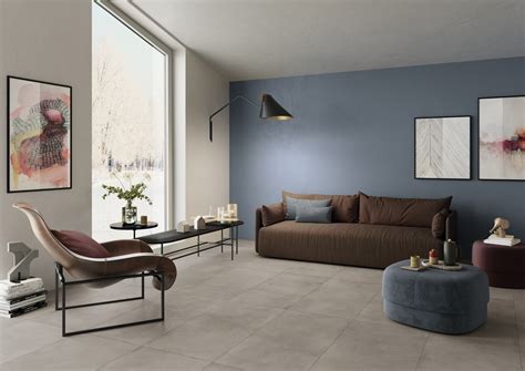Parquet effetto cemento in un ambiente moderno