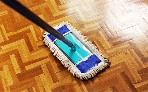 Parquet floor cleaning