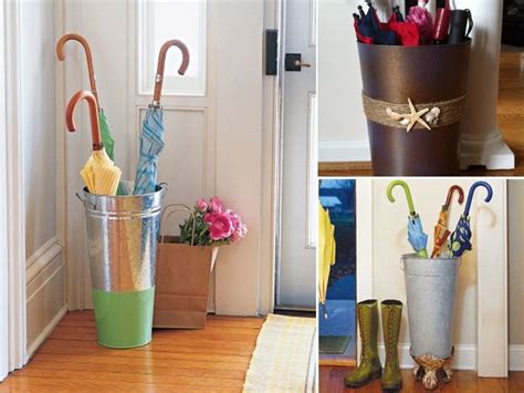 Portaombrelli fai da te con CD