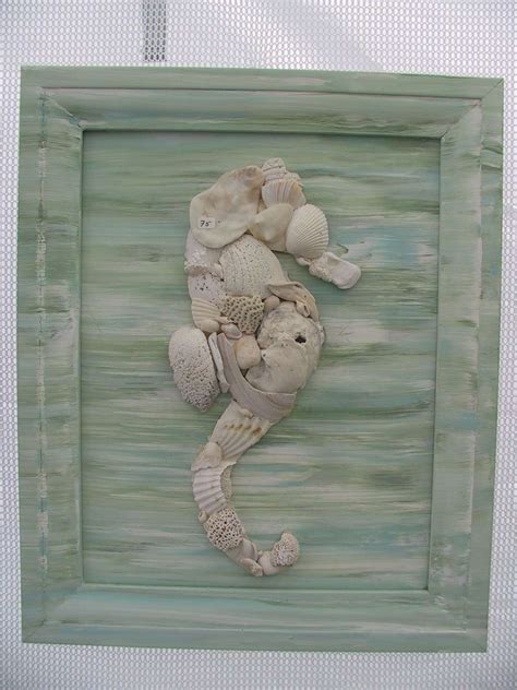 Quadro cavalluccio marino in legno