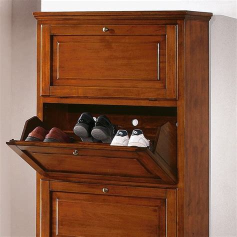 Scarpiera in Legno Massello