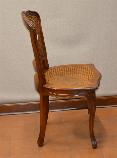 Sedia con seduta in paglia di Vienna