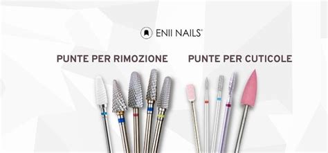 Set di punte per fresa per unghie