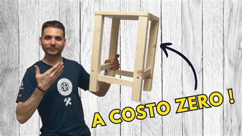 Sgabello in Legno Porta Vaso Fai da Te