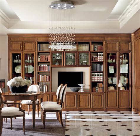 Soggiorno classico con mobili in teak