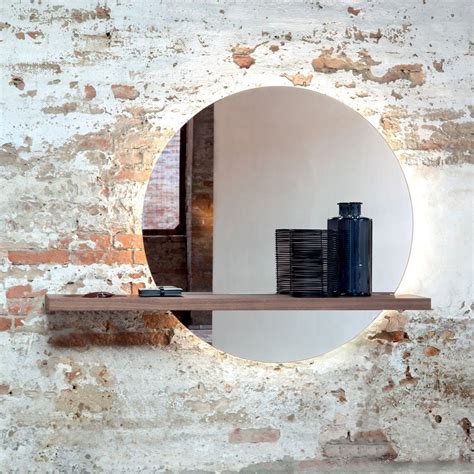 Specchio Ikea con mensola in legno
