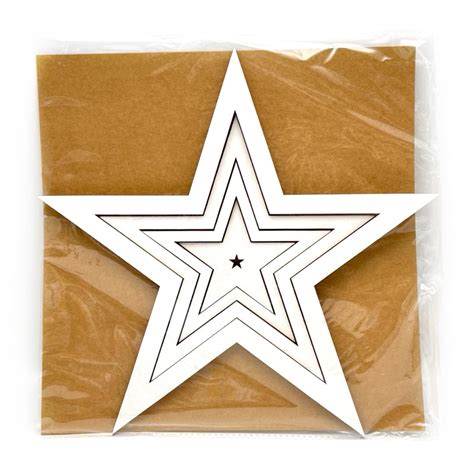 Stelle di legno bianco