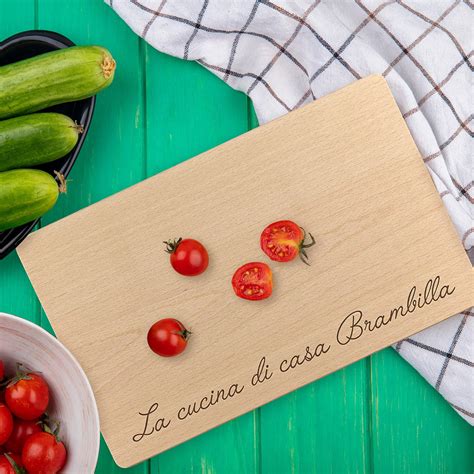 Tagliere in legno personalizzato per la cucina
