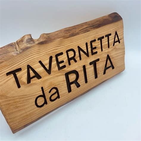 Targhe in legno artigianali