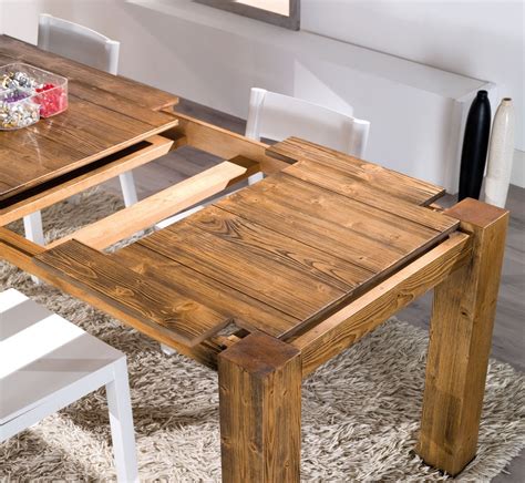 Tavolo allungabile in legno olmo