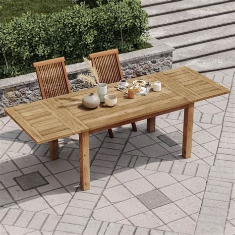 Tavolo da giardino allungabile in legno