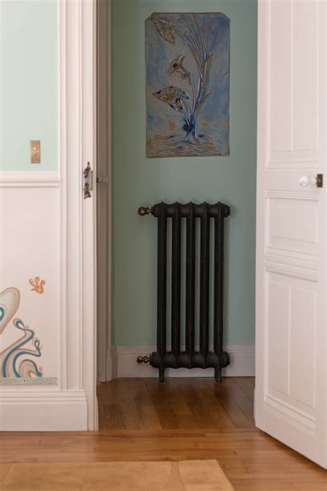 Termosifoni neri in stile Art Nouveau