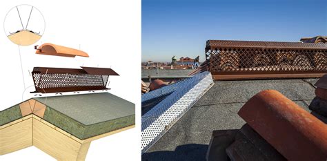 Tetto ventilato con listello per colmo