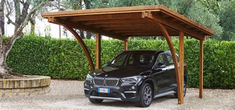 Tettoia auto in legno Caleba