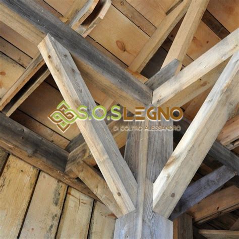 Travi in legno per restauro