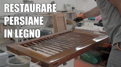Verniciatura persiane in legno